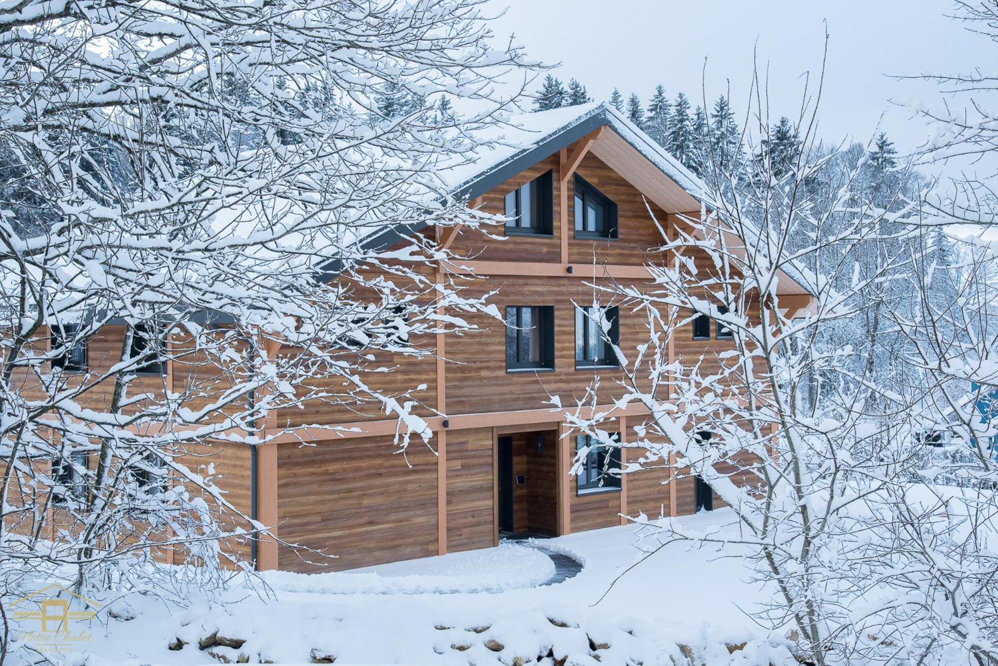 Notre Chalet - 6 appartements haut standing Les Fourgs Extérieur photo